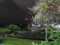 No noise from the plains taking off.