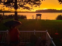 Sunset after a storm on the deck. <3