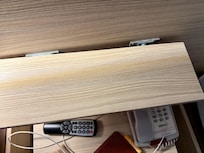 Top shelf of the nightstand was coming off