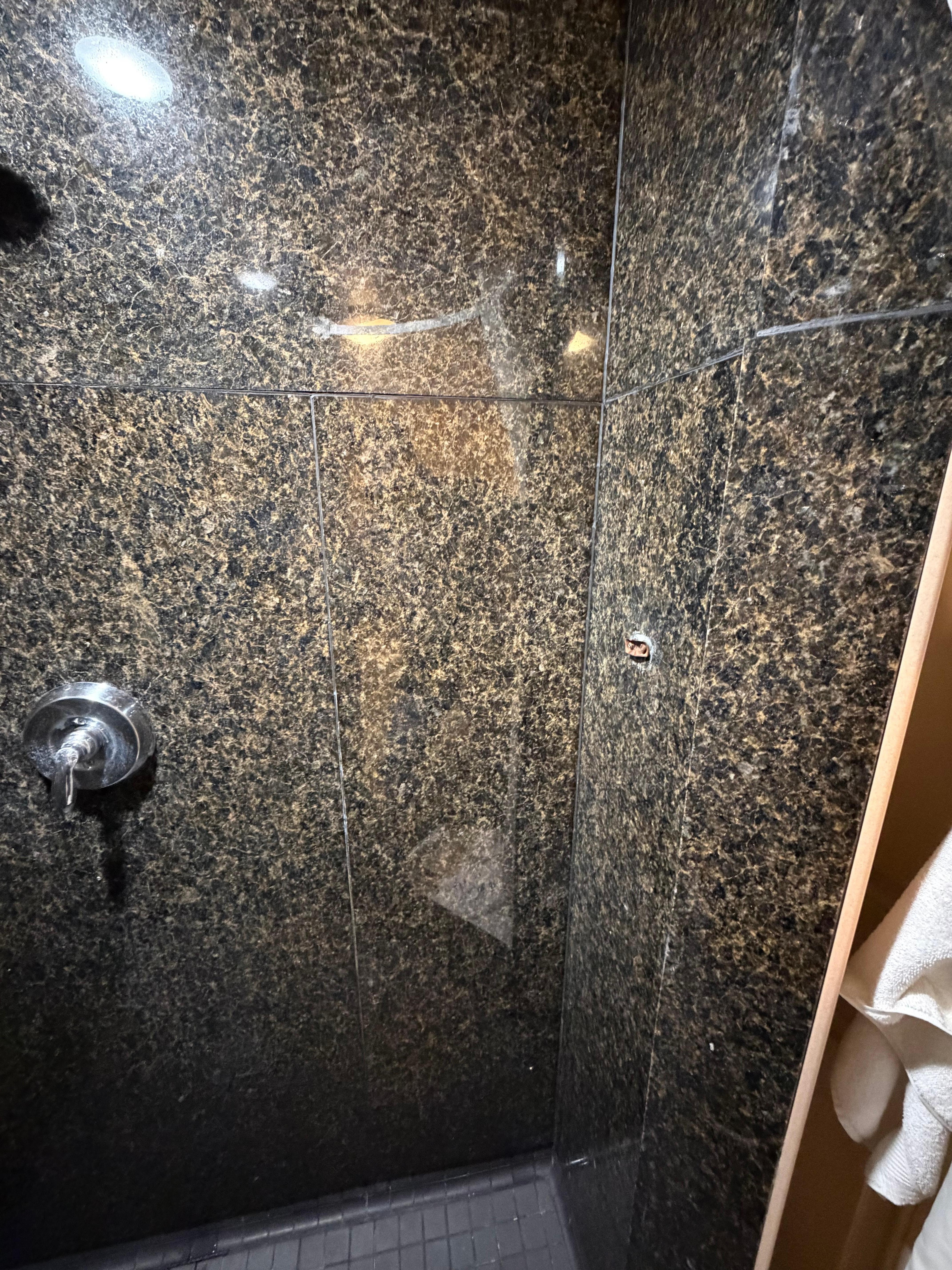 Additional photo of broken shower caddy