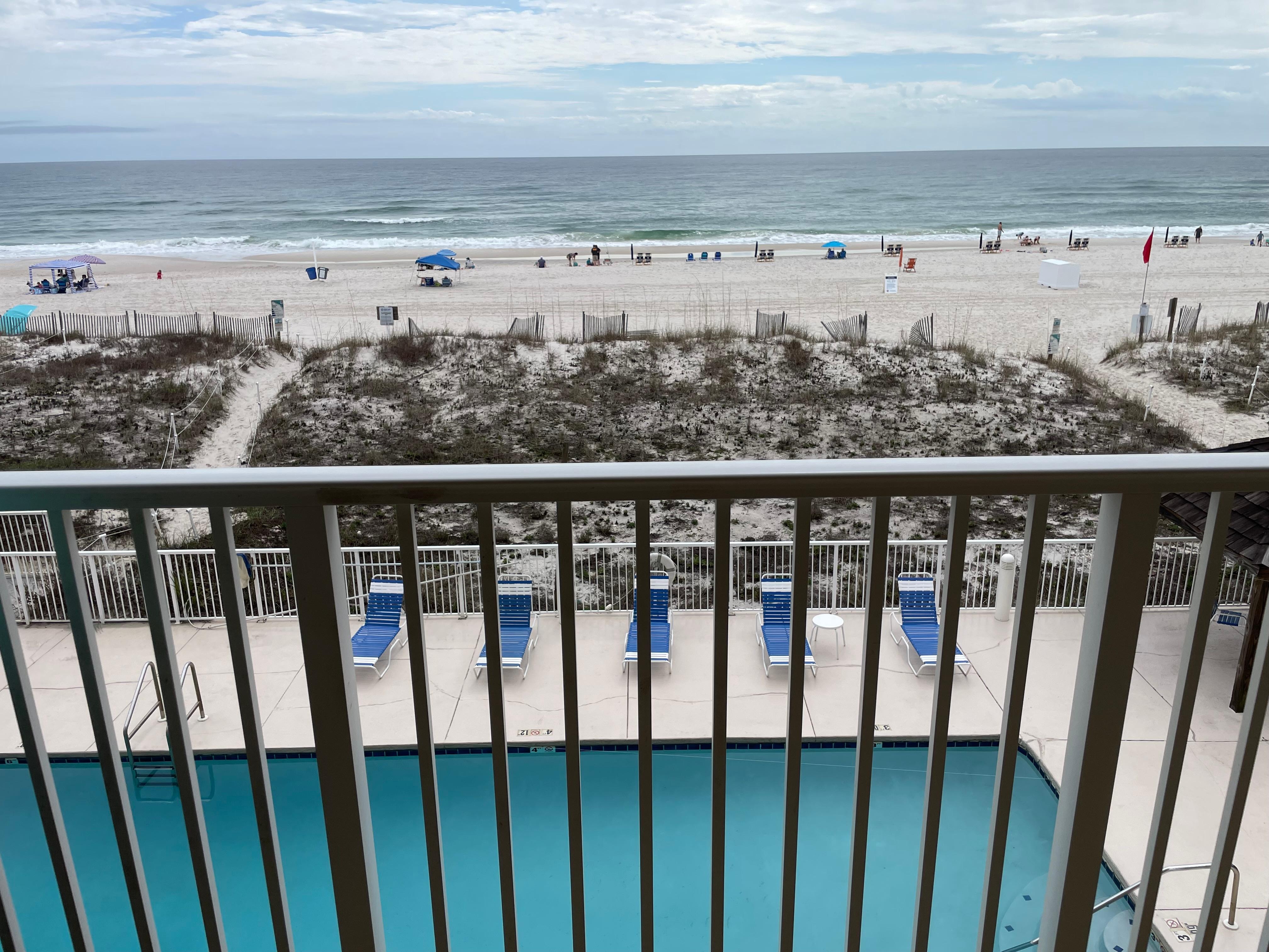 View from our balcony.