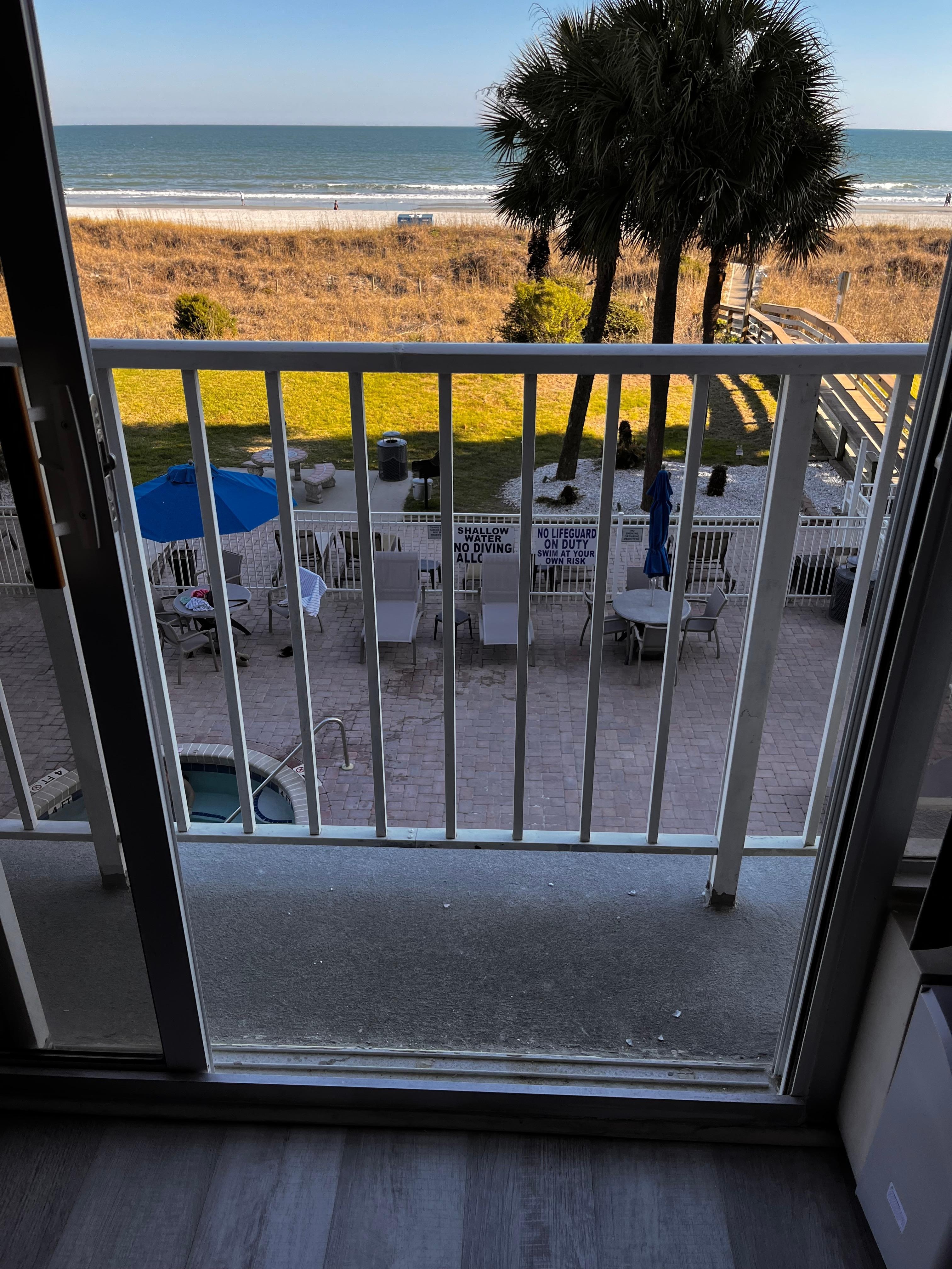 Stand up balcony and view from 3rd floor