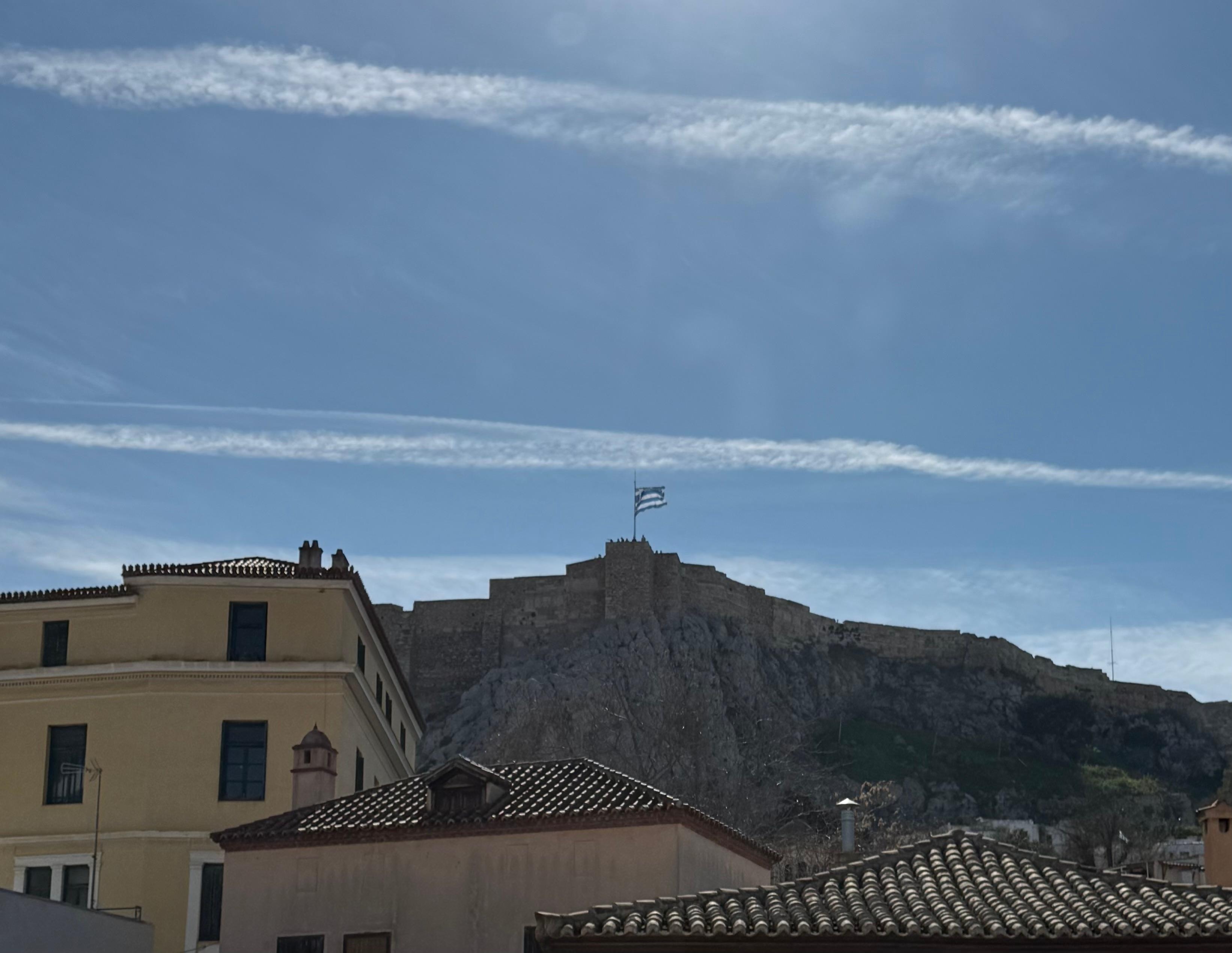 View from our room of the Acropolis 