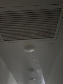 Main hall dirty vent and air conditioning filter