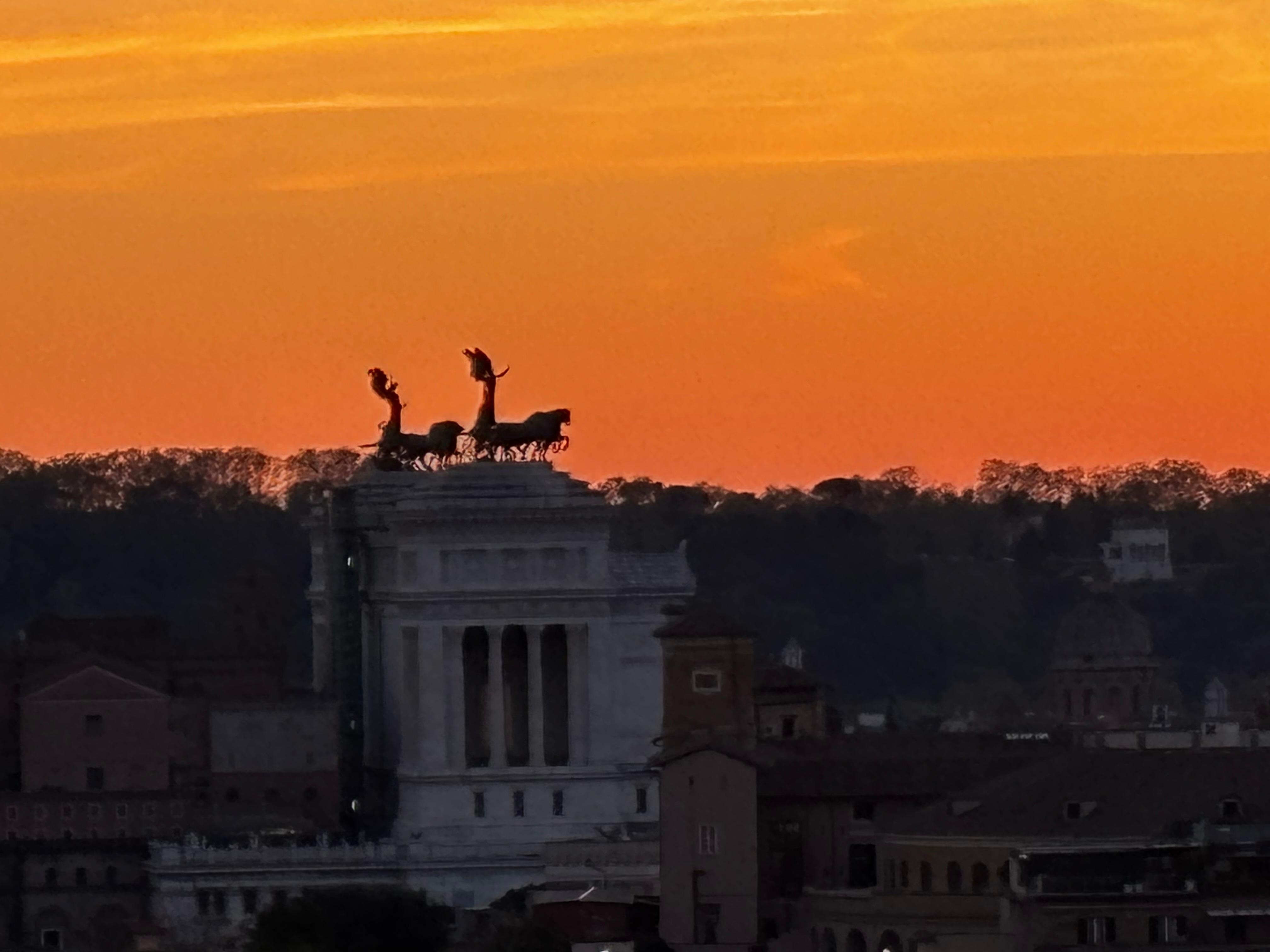 The view from the room. 