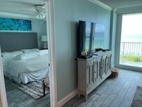 Living area and master bedroom