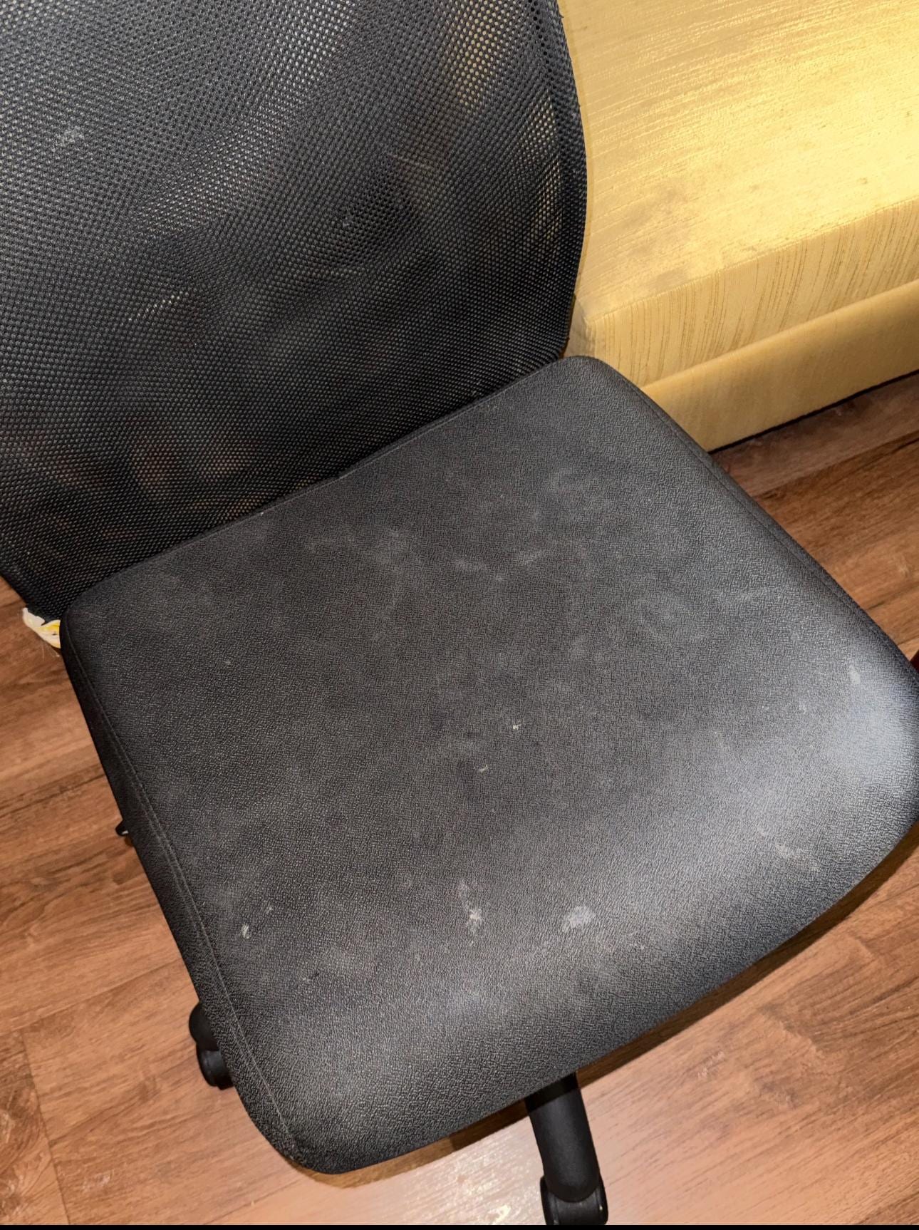 Chair that had not been cleaned