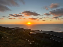 Sunset from our room.