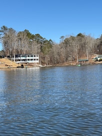 View of cabin from goat island