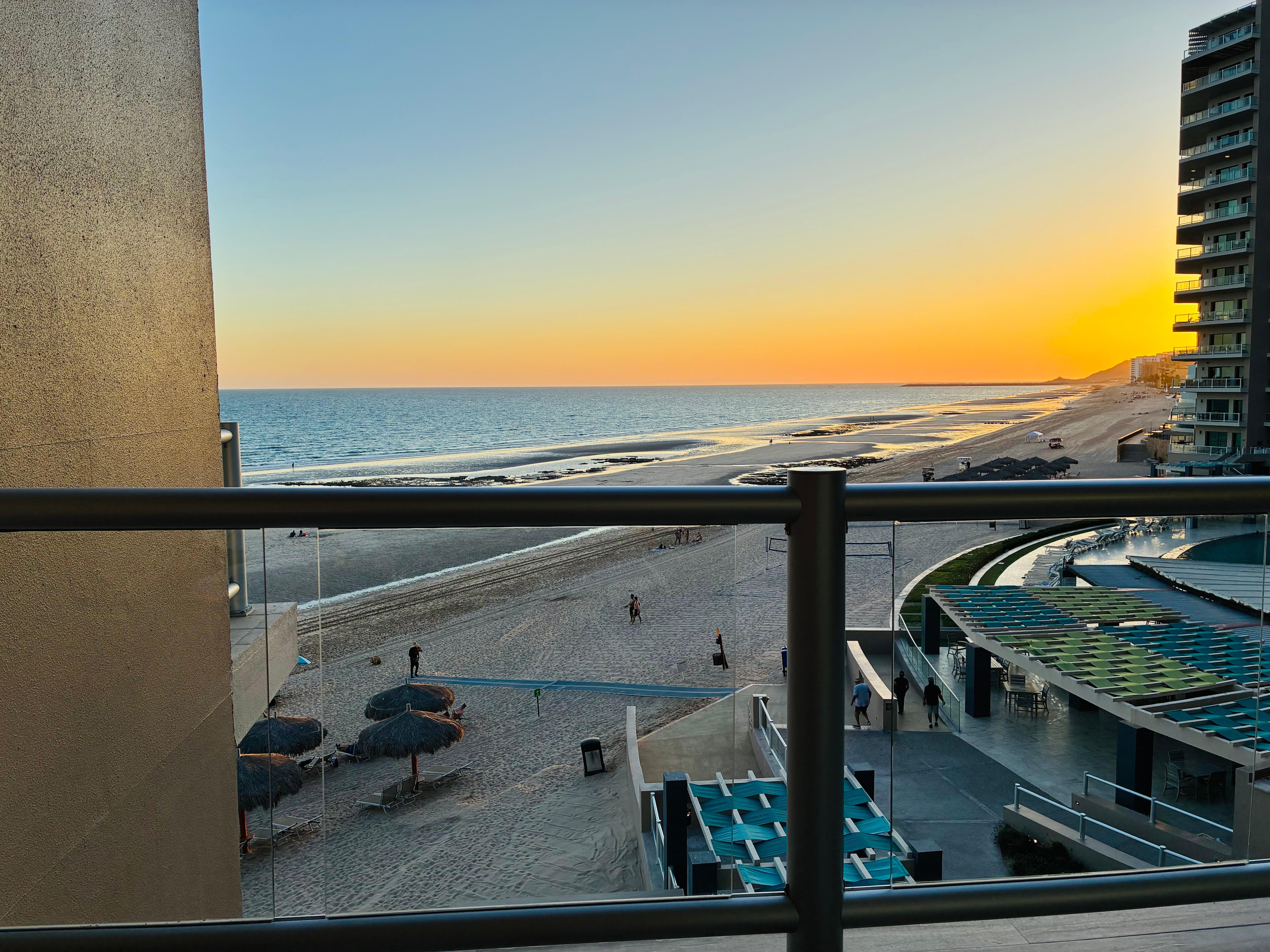 Sunset view from the balcony