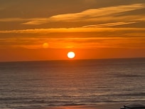 Beautiful sunsets to watch from the comfort of the living room with a huge windows!