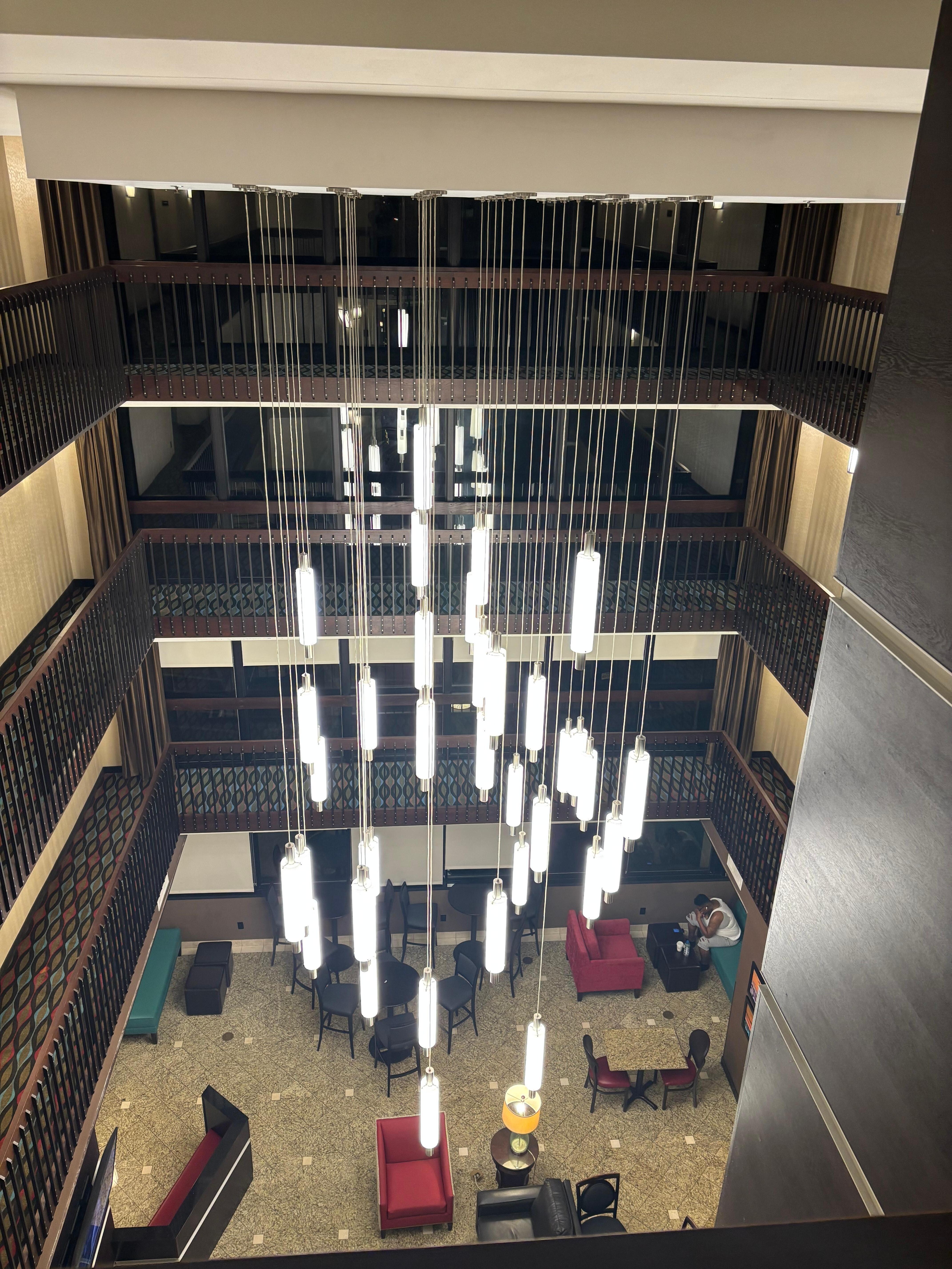 View from elevator, 4th floor