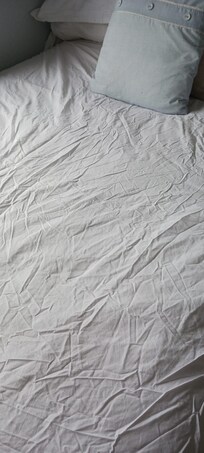 Bedding not ironed