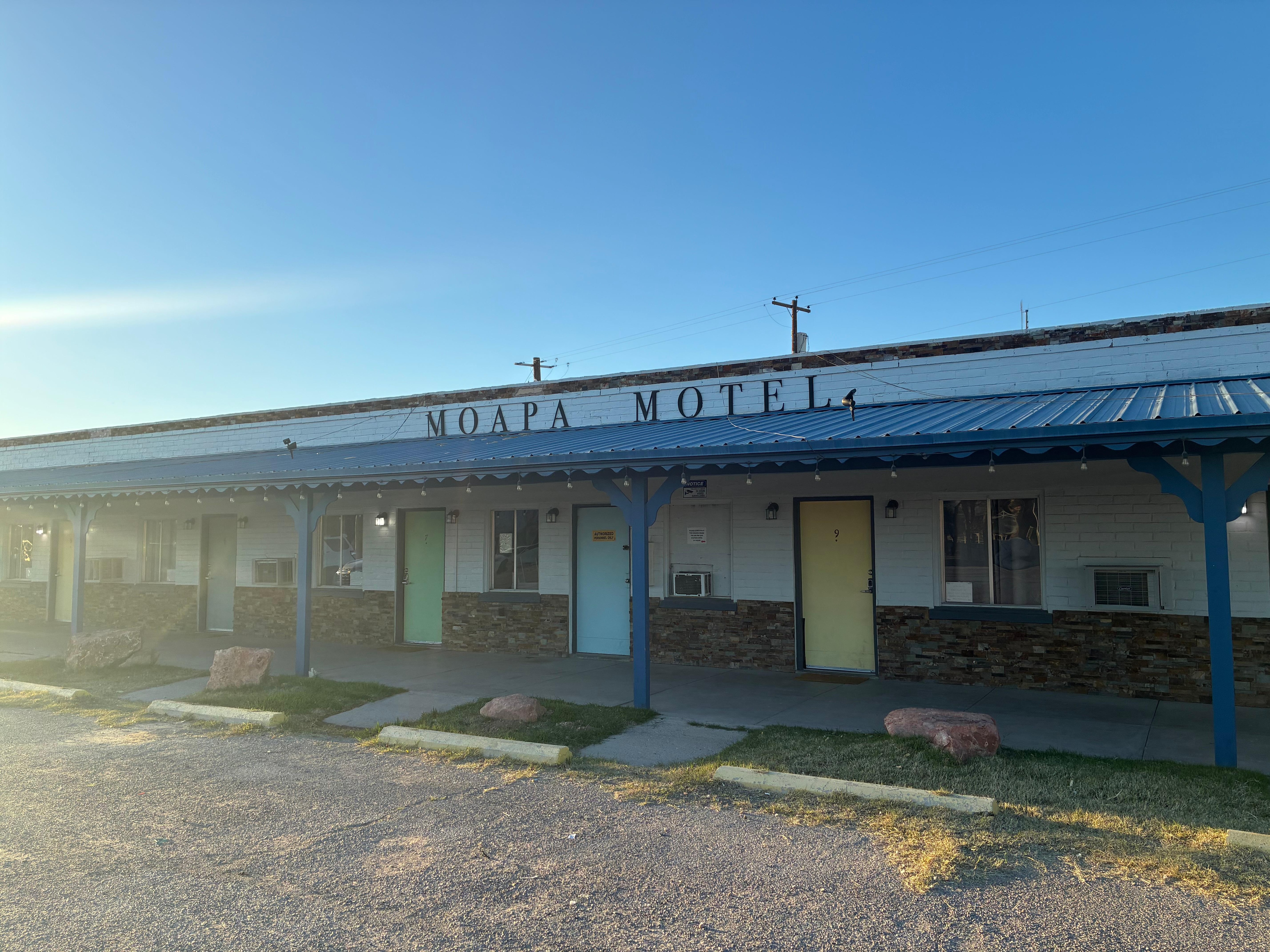 Front of motel