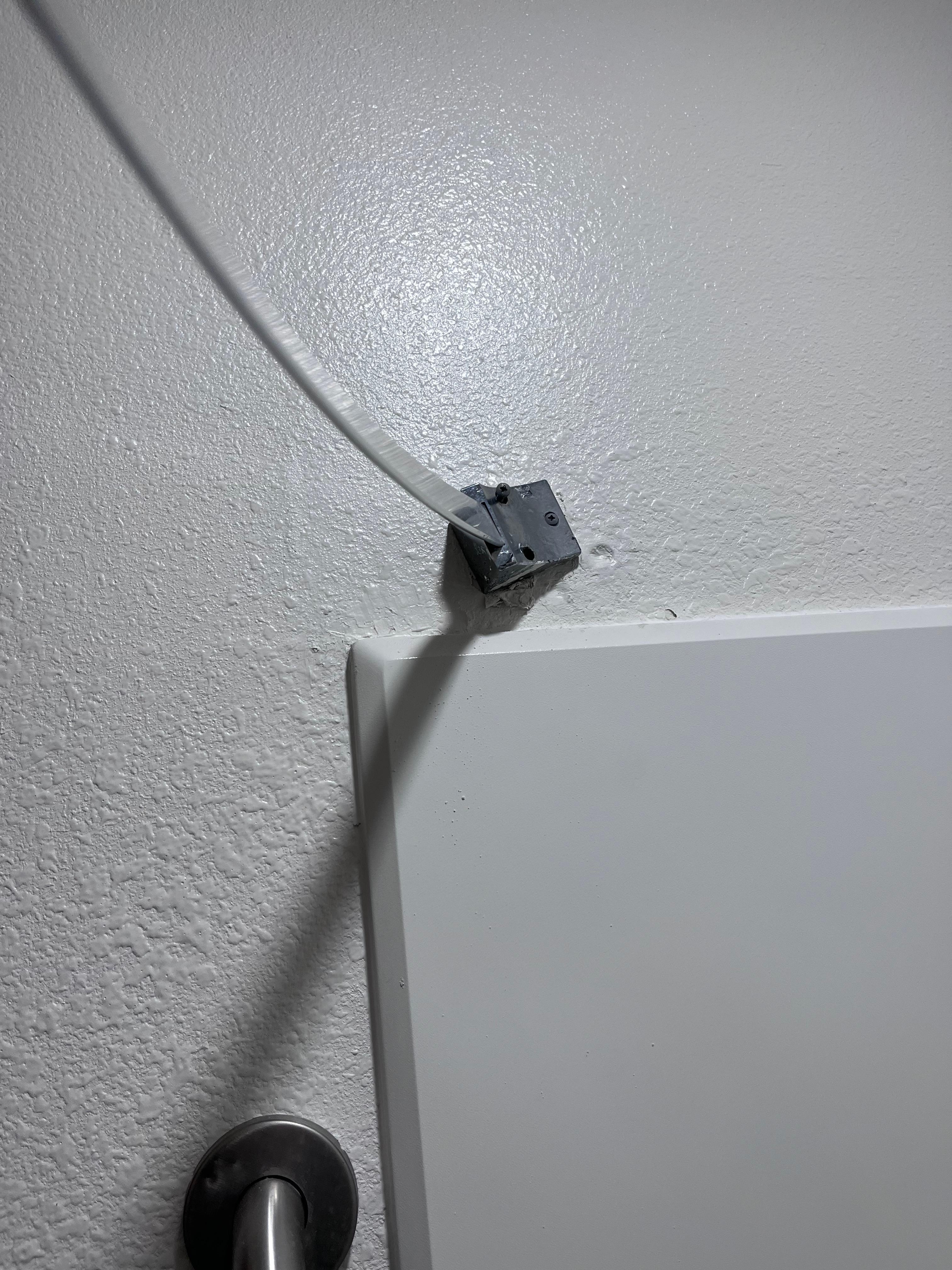 Shower curtain rod falling out of wall