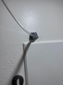 Shower curtain rod falling out of wall