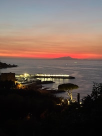 Night time sunset from patio