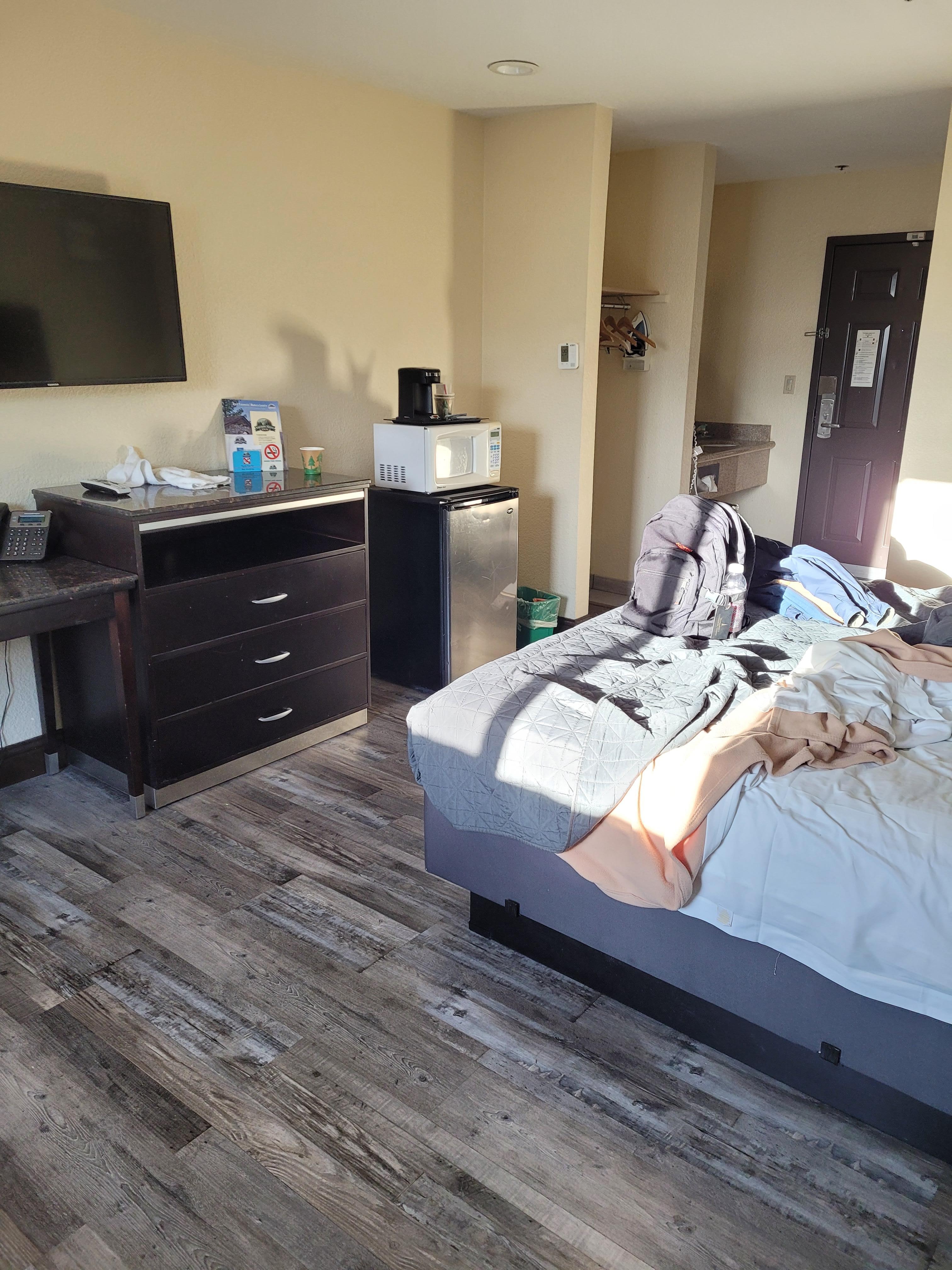 Bed needed to be replaced al Iong with appliances and furniture