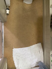 stained en-suite carpet