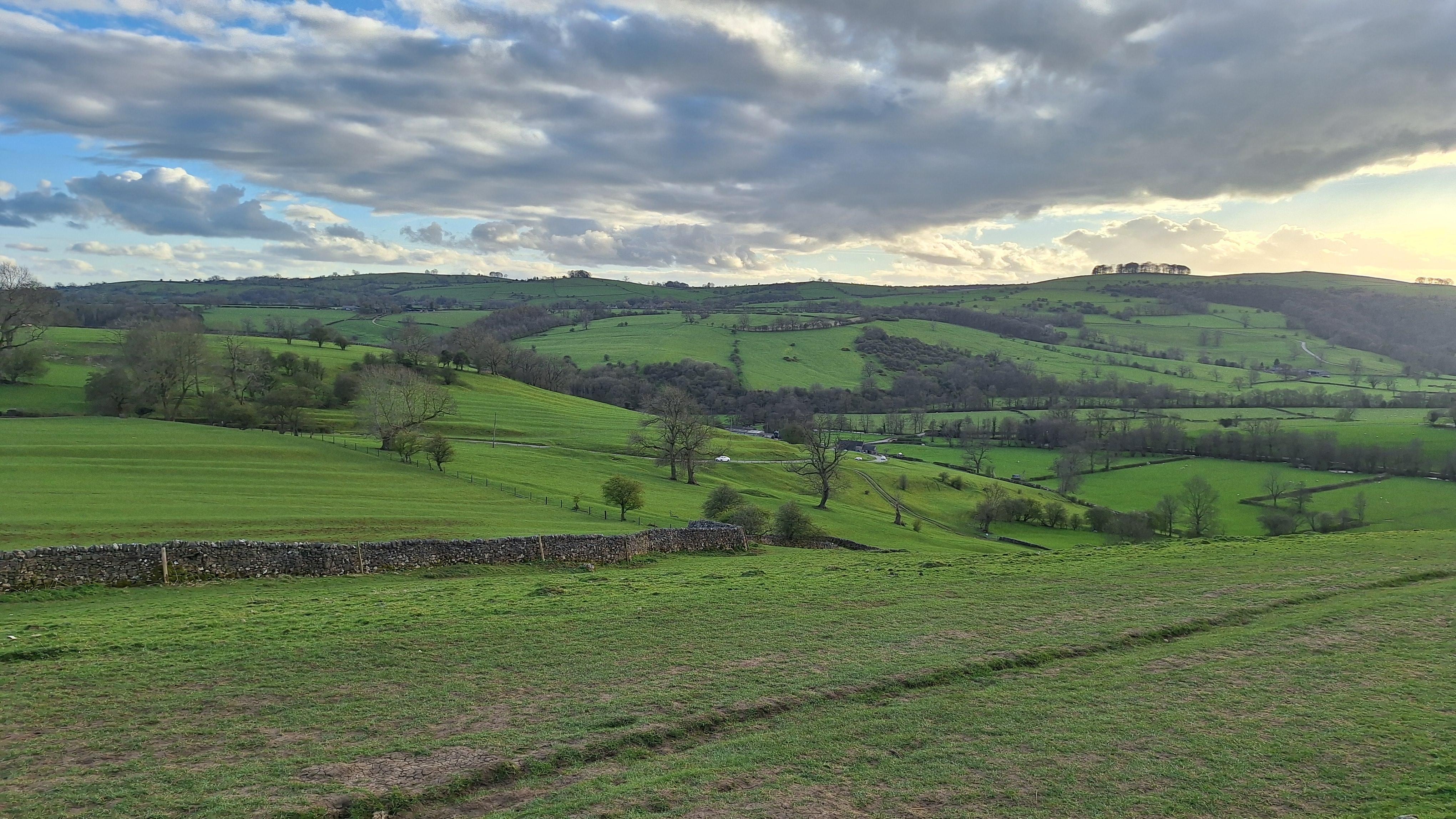 Beautiful hills all around.