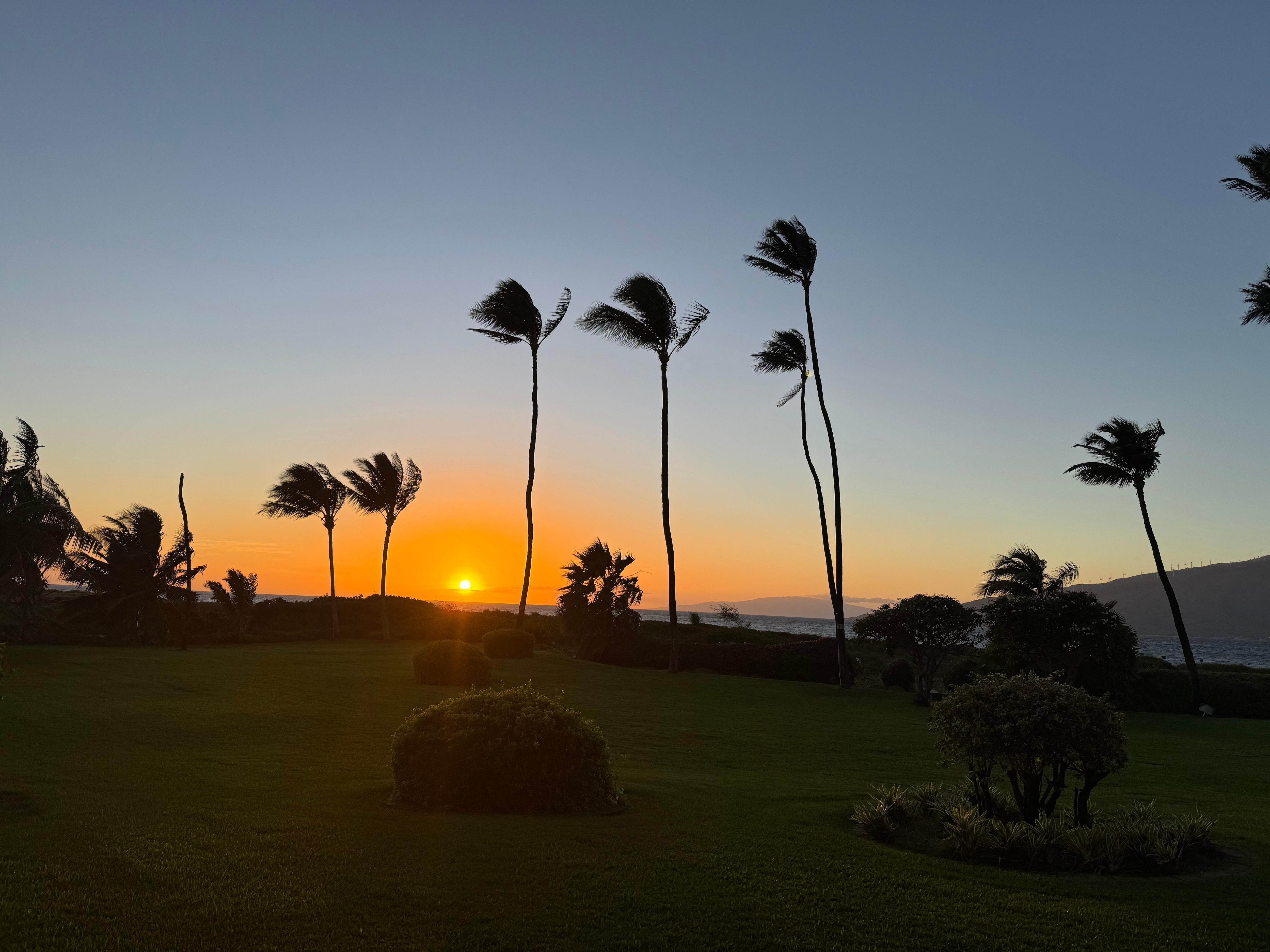 Sunset from the lanai.