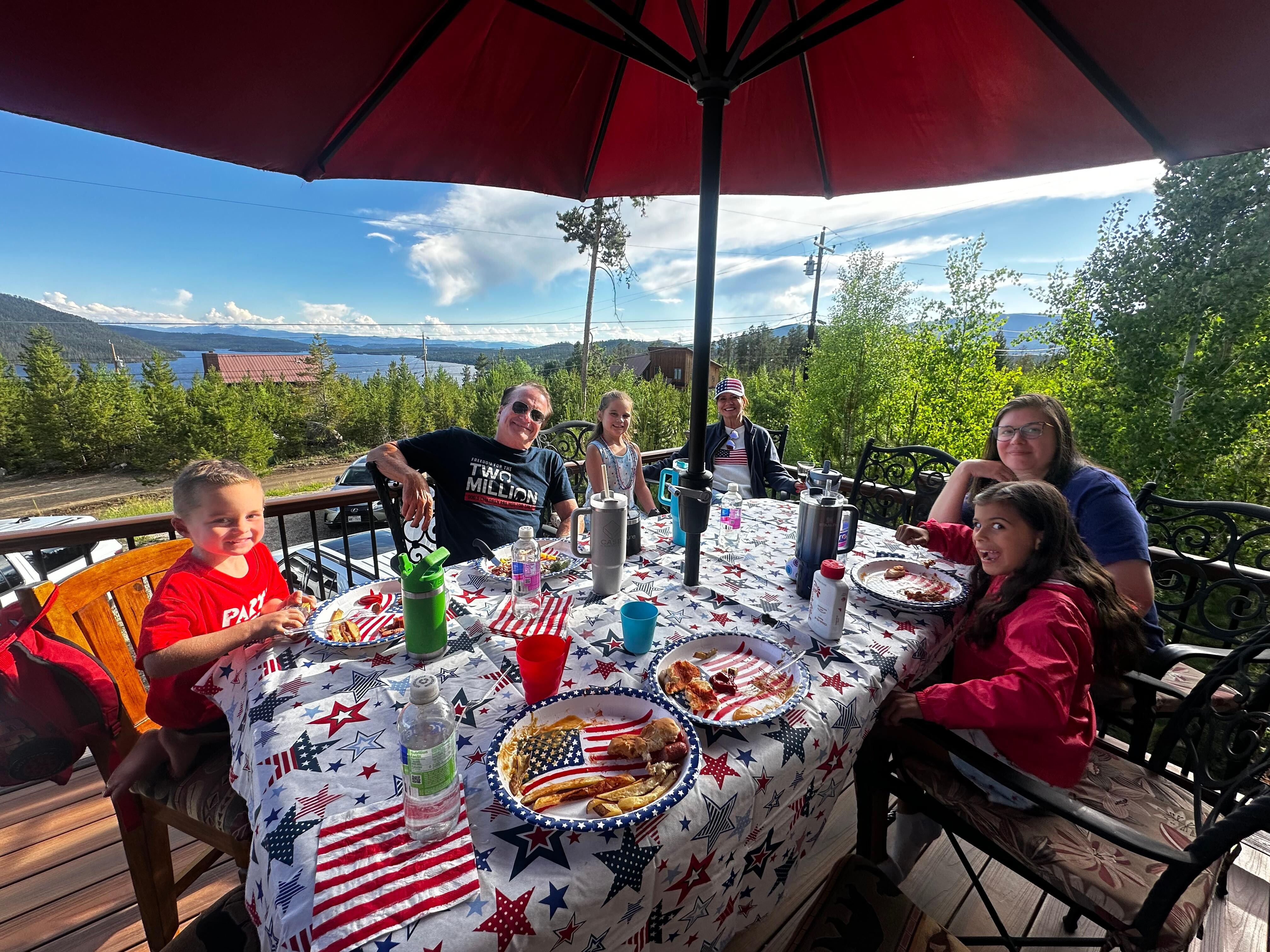 Dinner on the deck