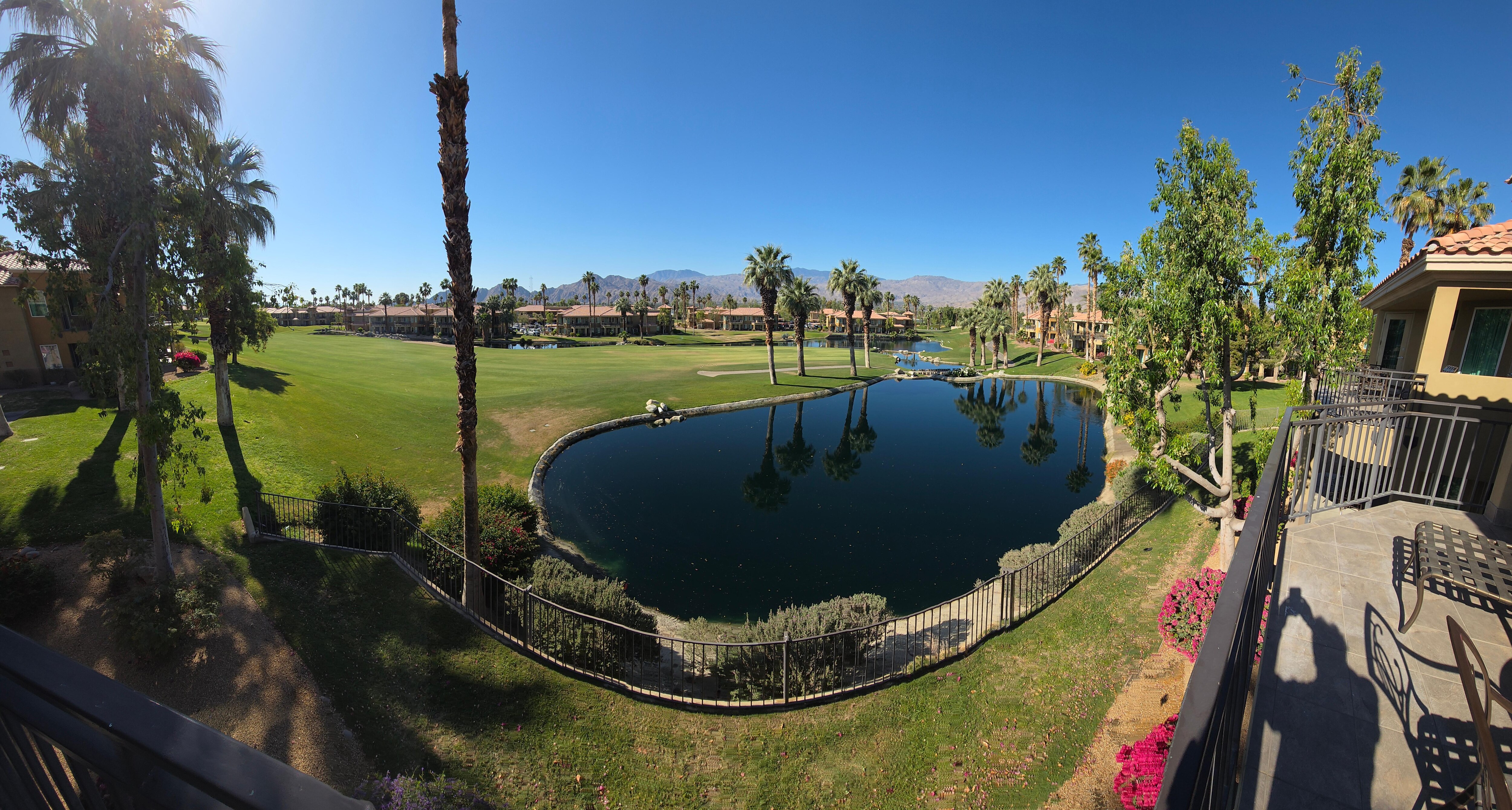 View from the balcony. 