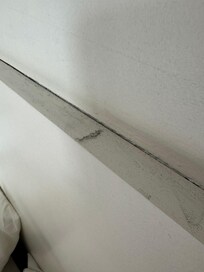 Dirt on headboard