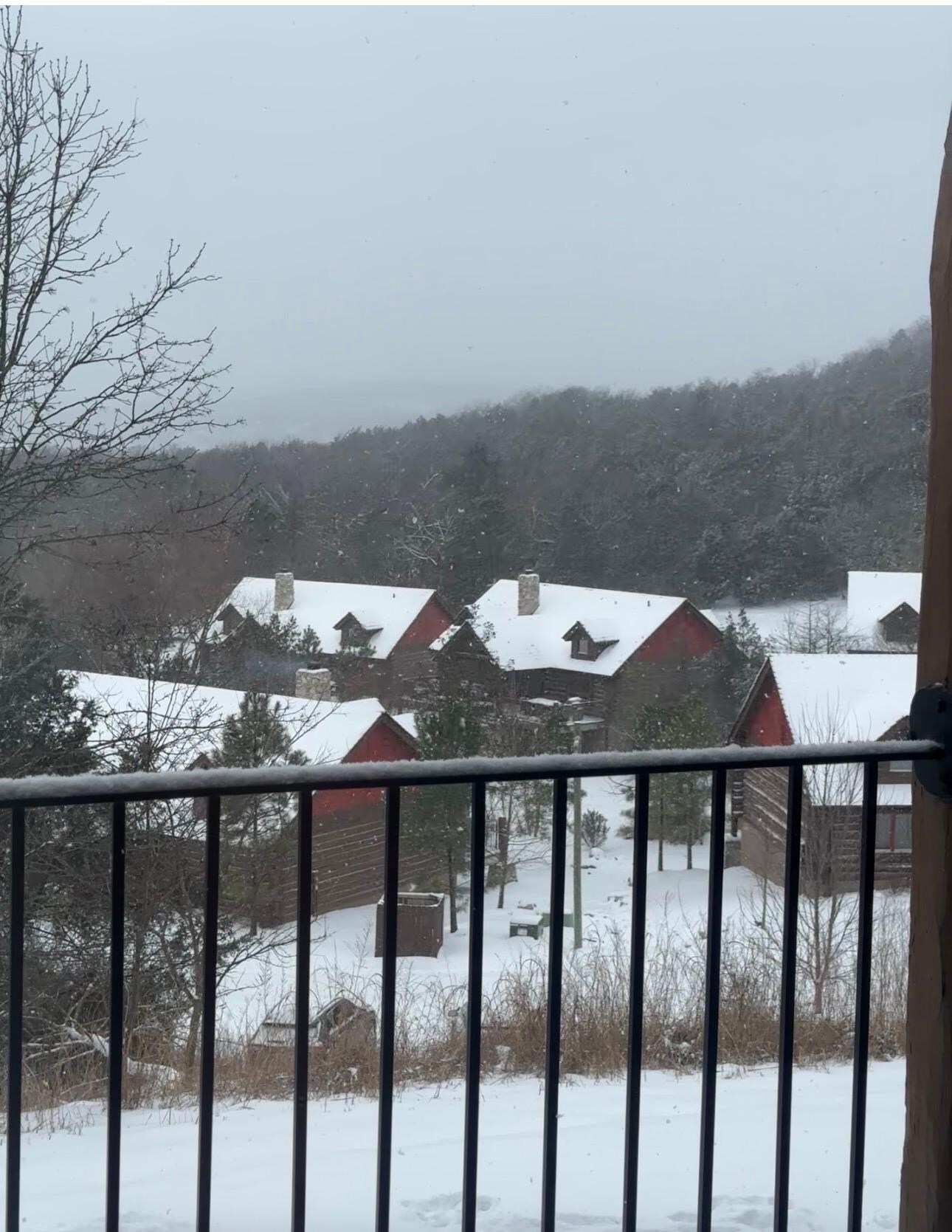 We enjoyed a snowy weekend at the property and we weren’t mad about it! So beautiful!