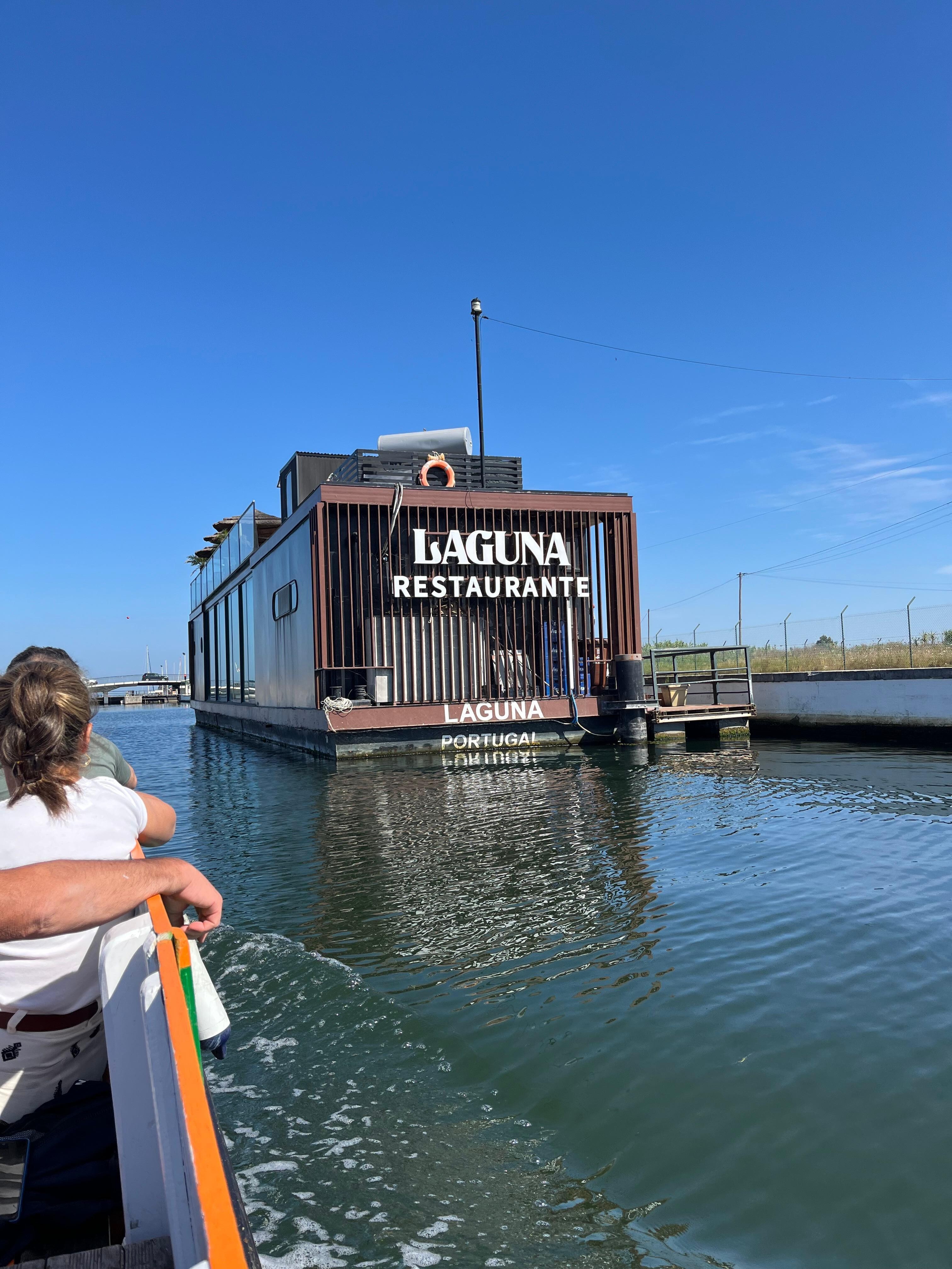 Floating restaurant on the canal