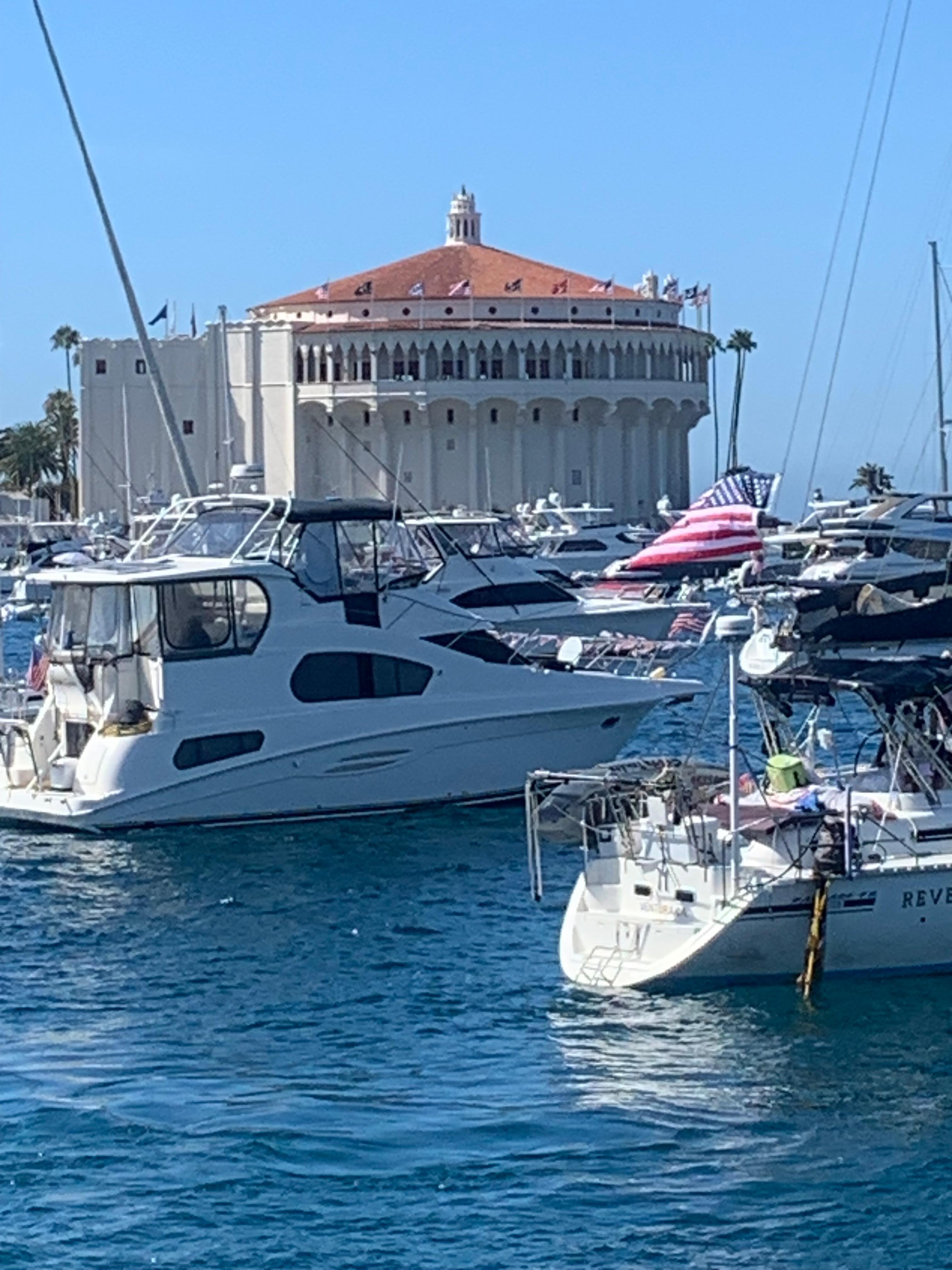 Boats outside of the hotel
