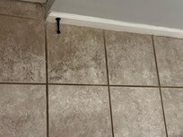 Dirty floor in master bathroom