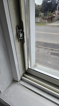 The lock for the window is broken which is very unsafe