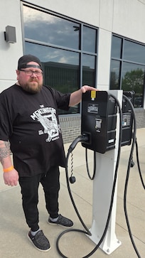 Charging station! Very helpful