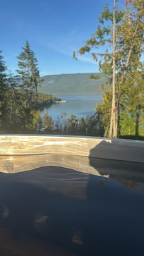 Evening view from the hot tub