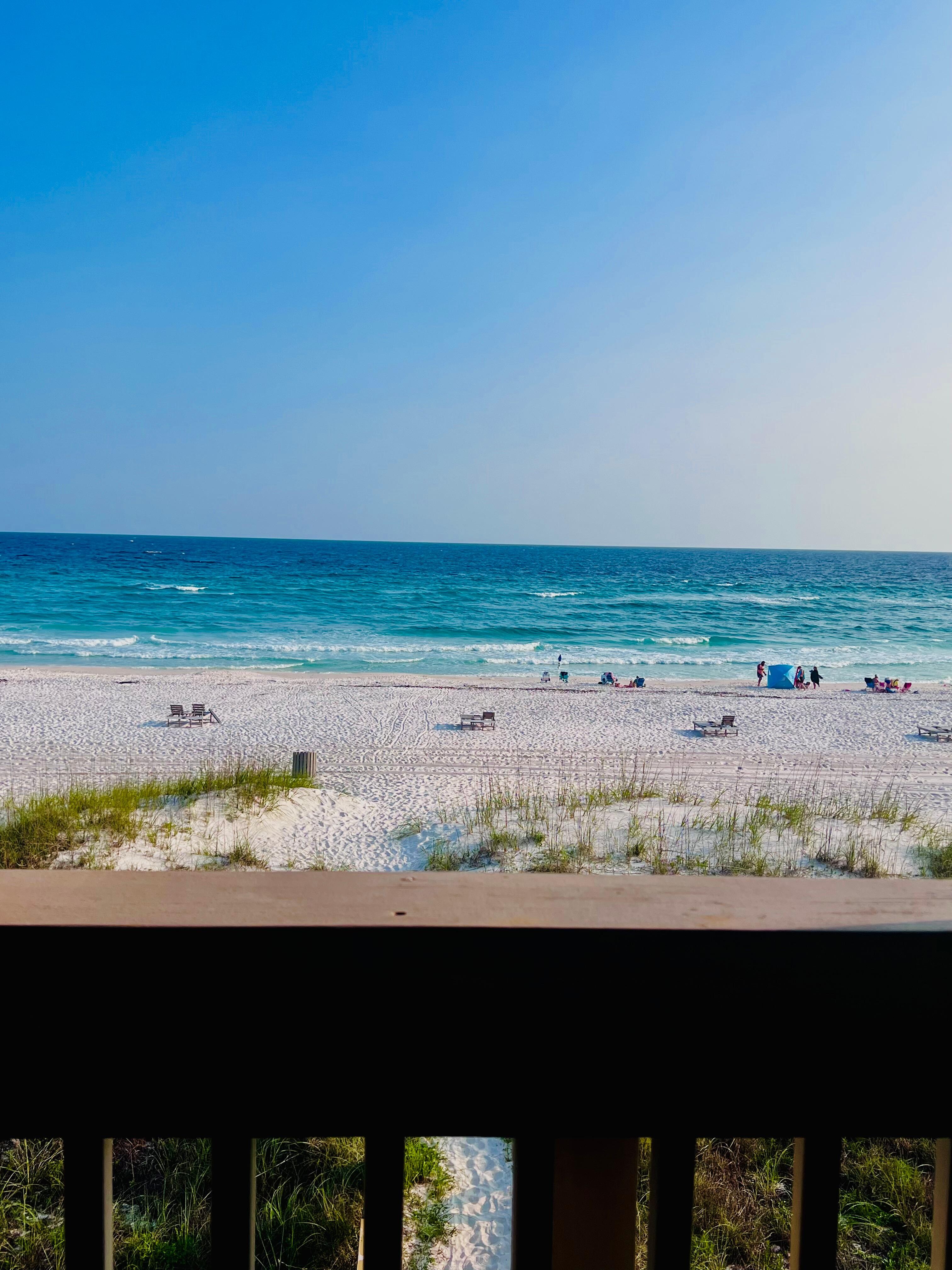 Balcony view from the master bedroom