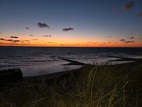 Abends auf der Düne wenn alles Dunkel ist (im Winter)
