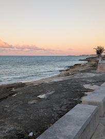This is more of what the beach area looks like. It's beautiful but a little rocky here and there.