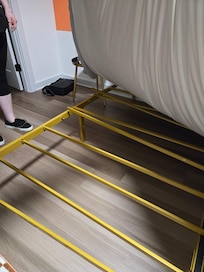 Broken bed frame