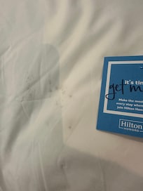 Mildew stains on pillow