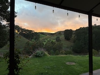 Beautiful views on the front porch of the country side.