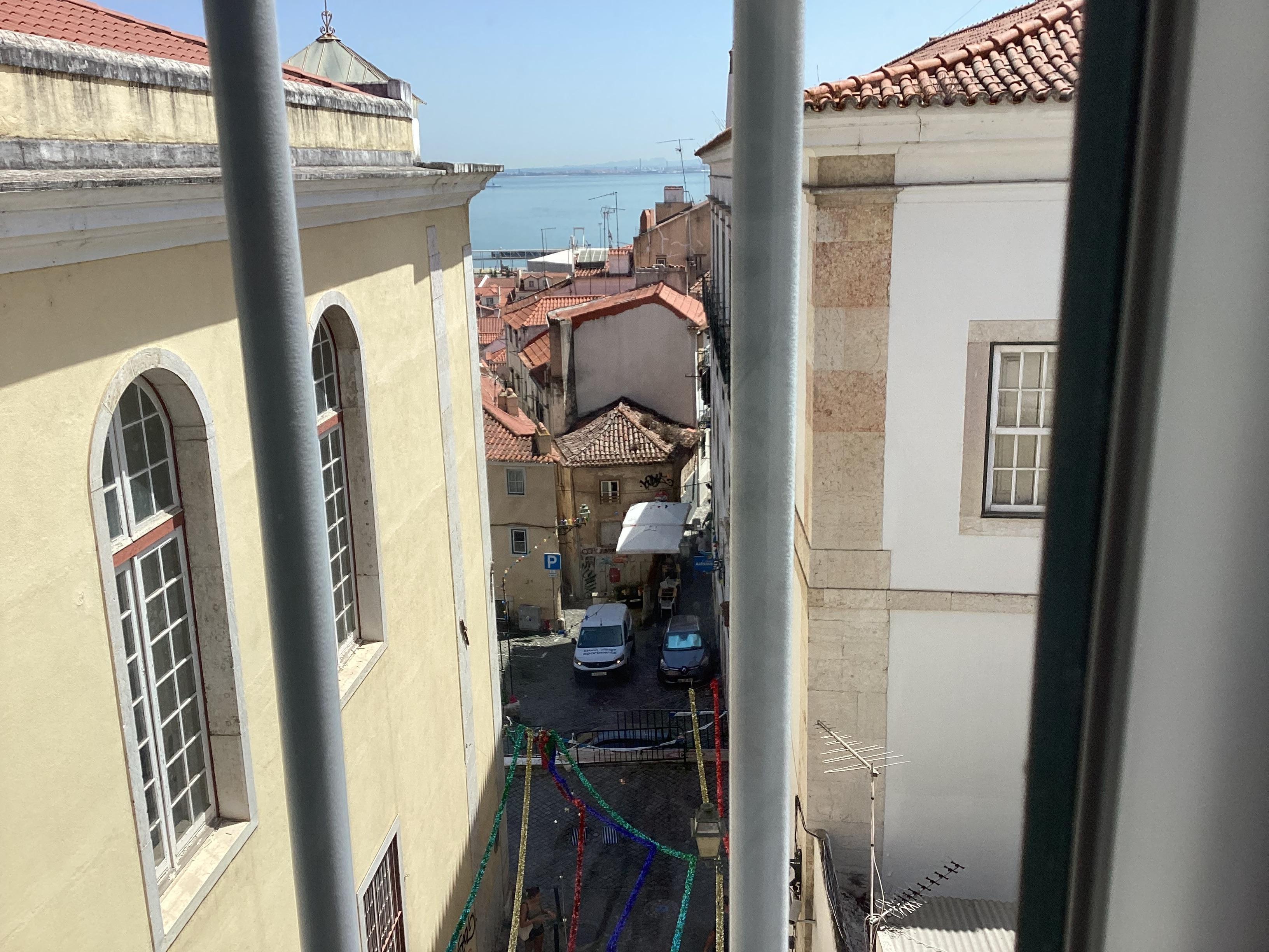 udsigt fra vores hotelværelse.