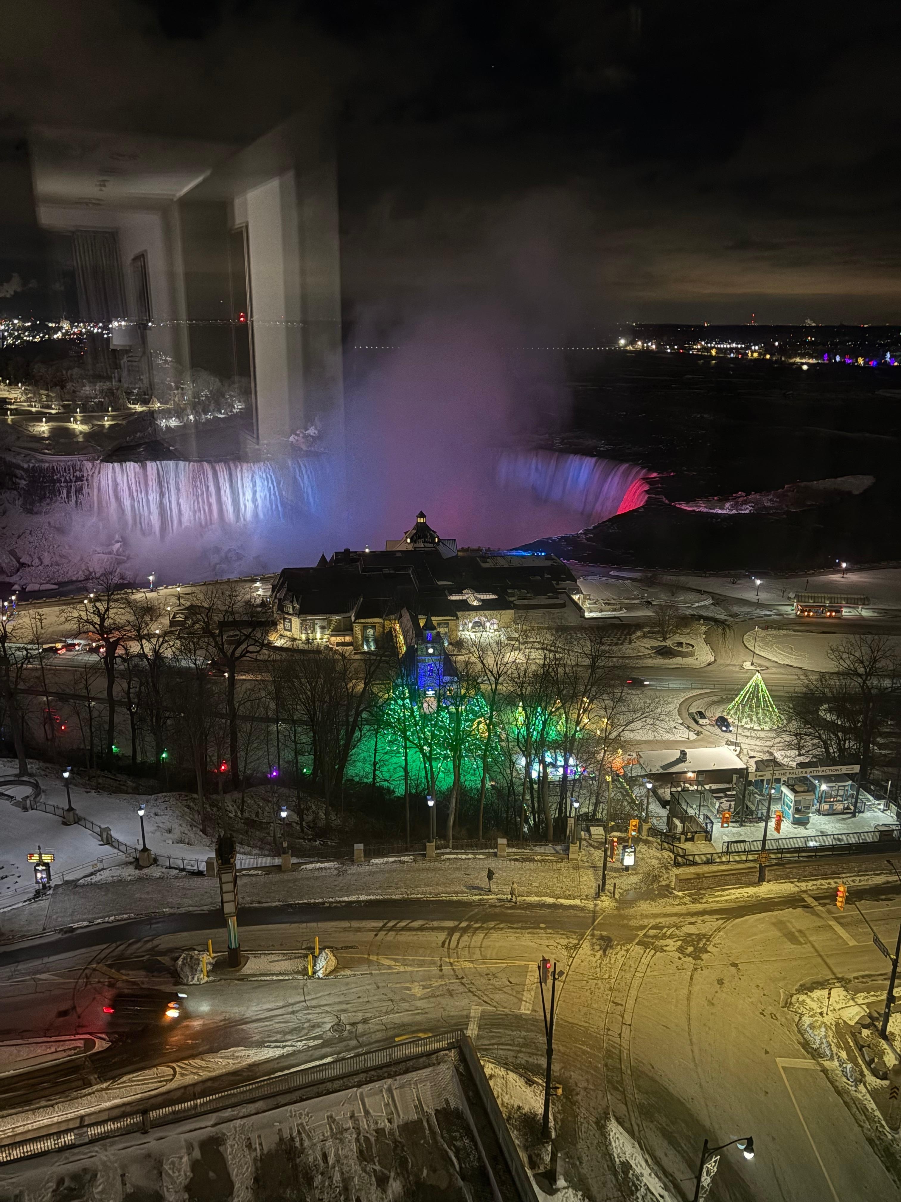 Beautiful view of the falls
