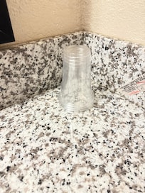 Cups just placed on dirty countertop