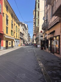 The plaza right outside.