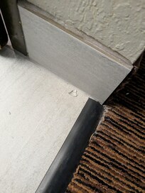 Some of the Glass on the floor