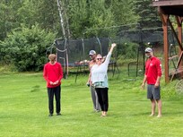 Bocce on the lawn