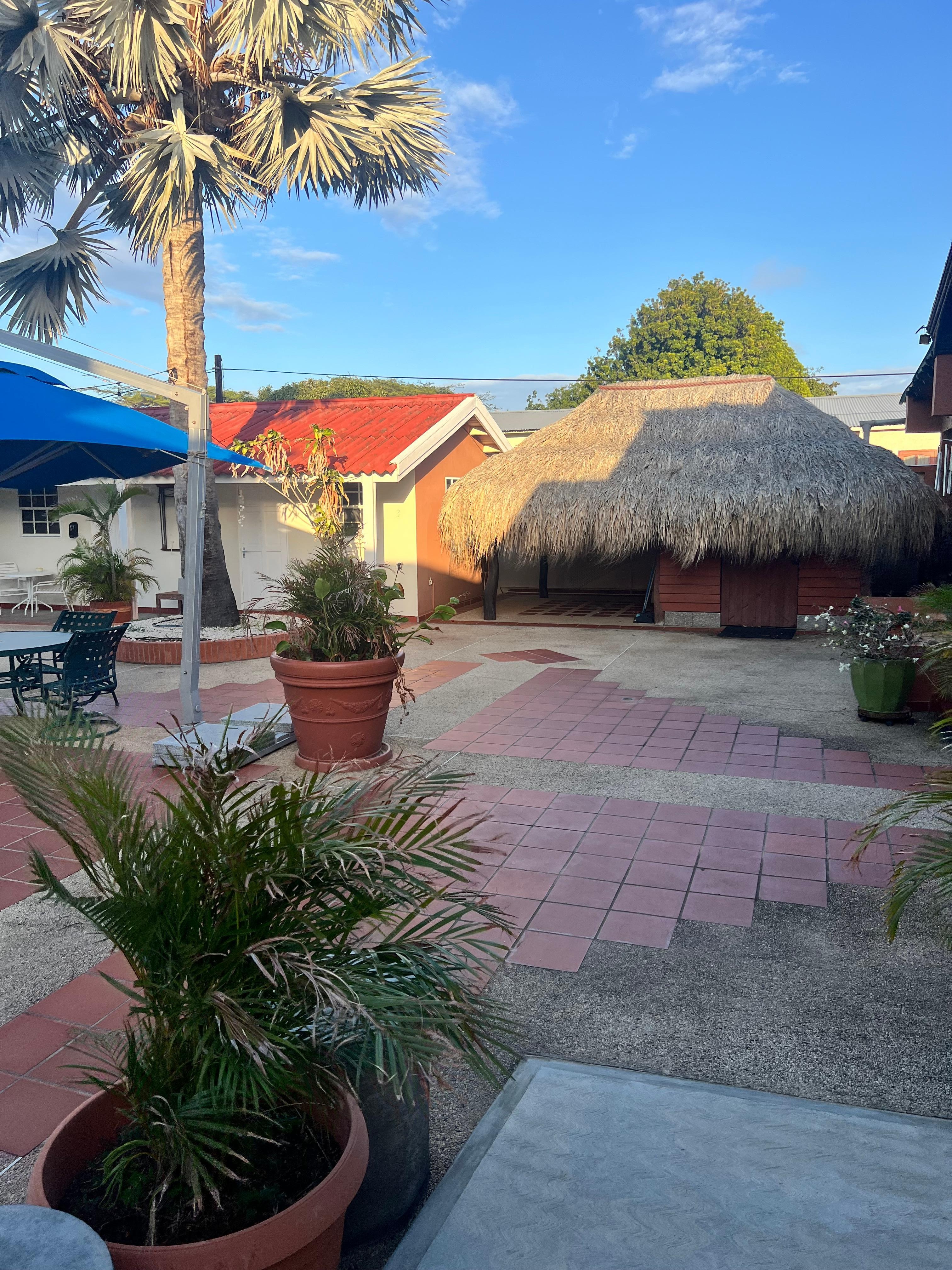 View from our little patio, perfect for morning coffee or evening cocktails. 