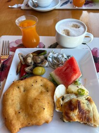 An example of one of our buffet breakfasts. The cooks are outstanding!