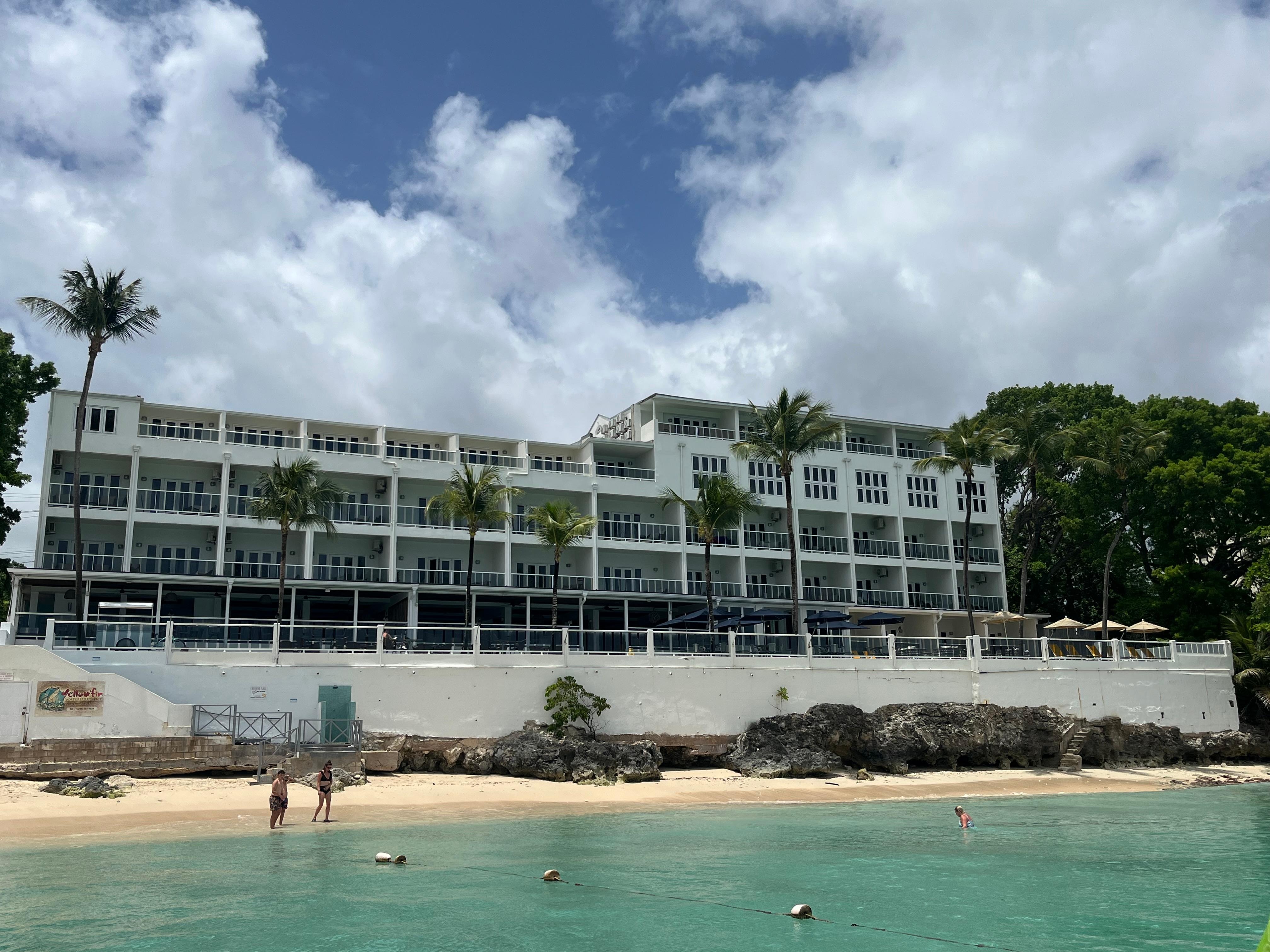 Hotel from the sea